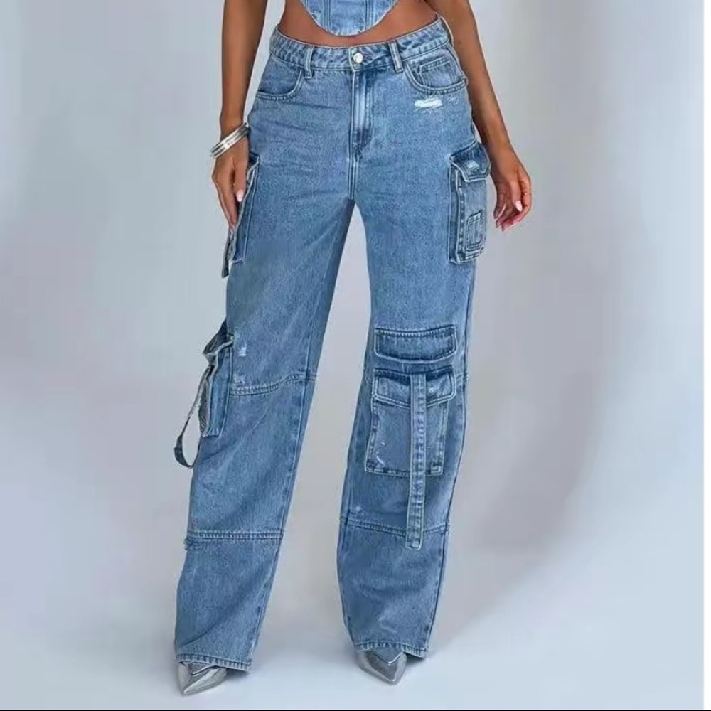 Cargo Denim Jeans
